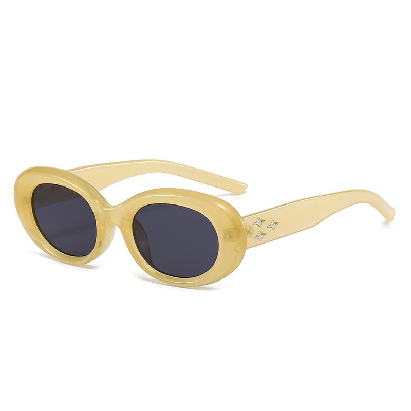 Wholesale Minimalist Retro Black Small Frame PC Sunglasses